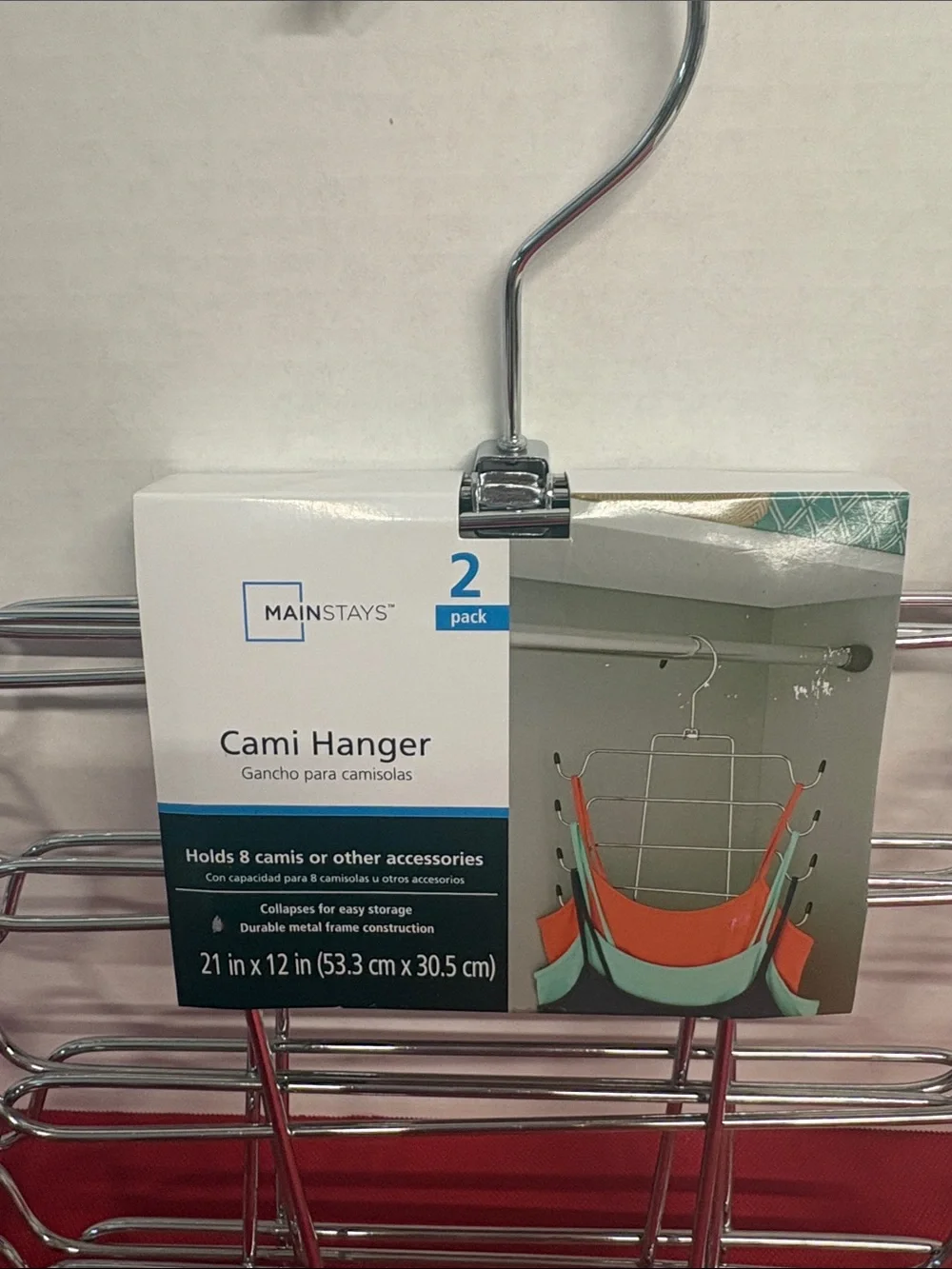 Mainstays Chrome Multi-Tier Cami Hanger - Silver